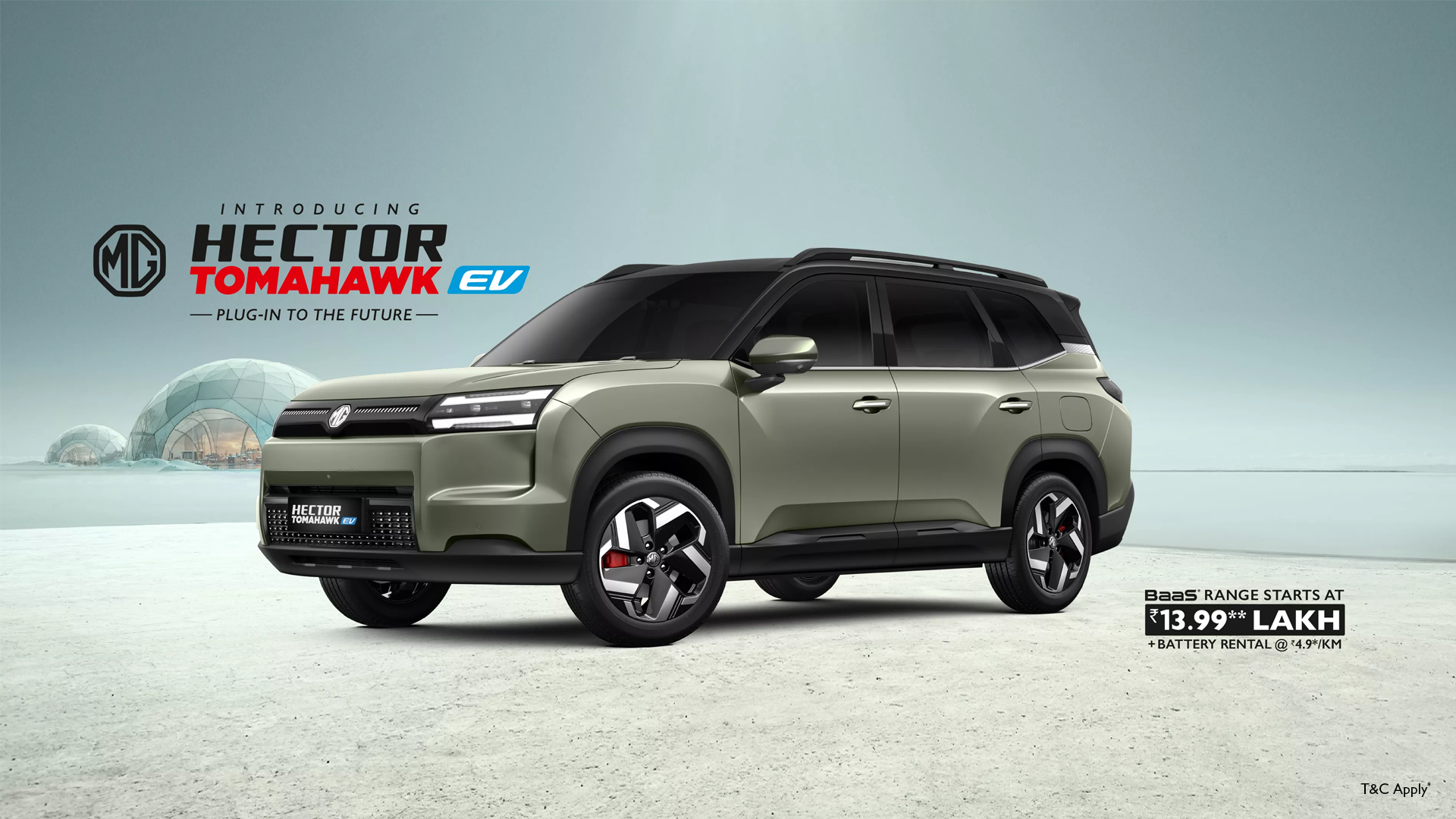 MG Hector Tomahawk EV — Plug-in to the Future. BaaS from ₹13.99 Lakh*
